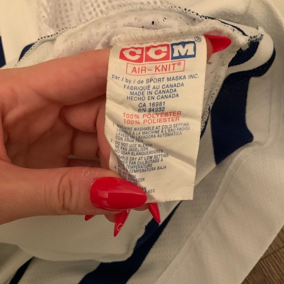 TORONTO MAPLE LEAFS NHL Vintage White Home 2000-2007 Hockey Jersey OG CCM SZ L/G - Picture 14 of 16